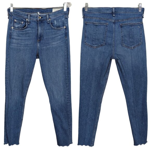 RAG and‎ BONE Cate Mid-Rise Skinny Ankle Palmer light blue Jeans size 30